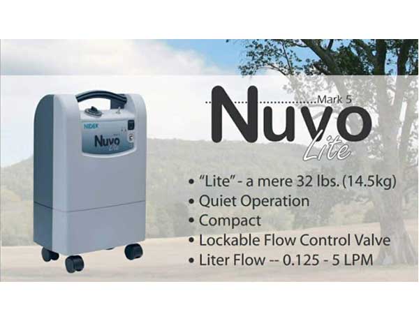 اکسیژن ساز 5 لیتری نایدک مدل Nuvo Lite